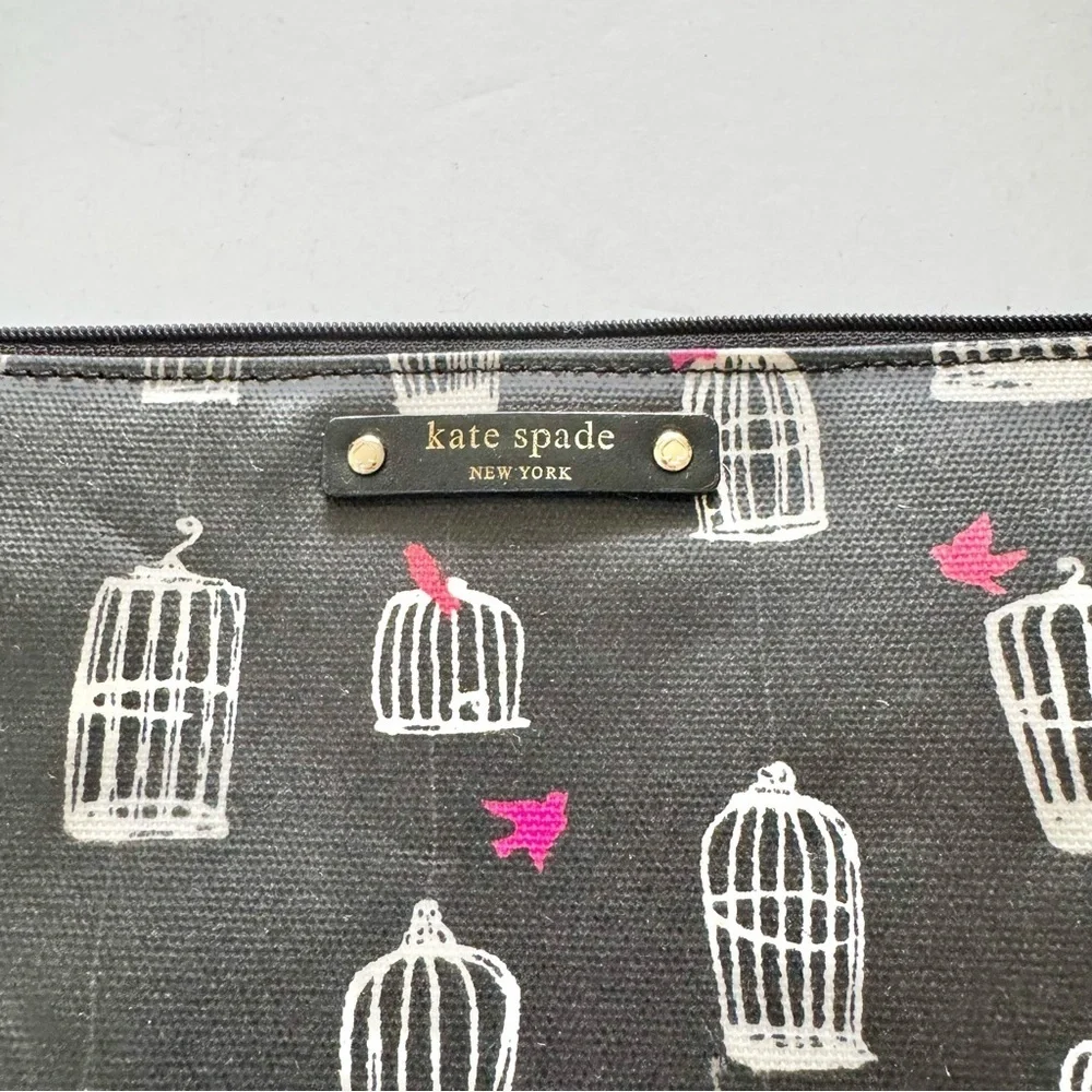 Kate Spade Bird Cage Zipper Pouch Clutch